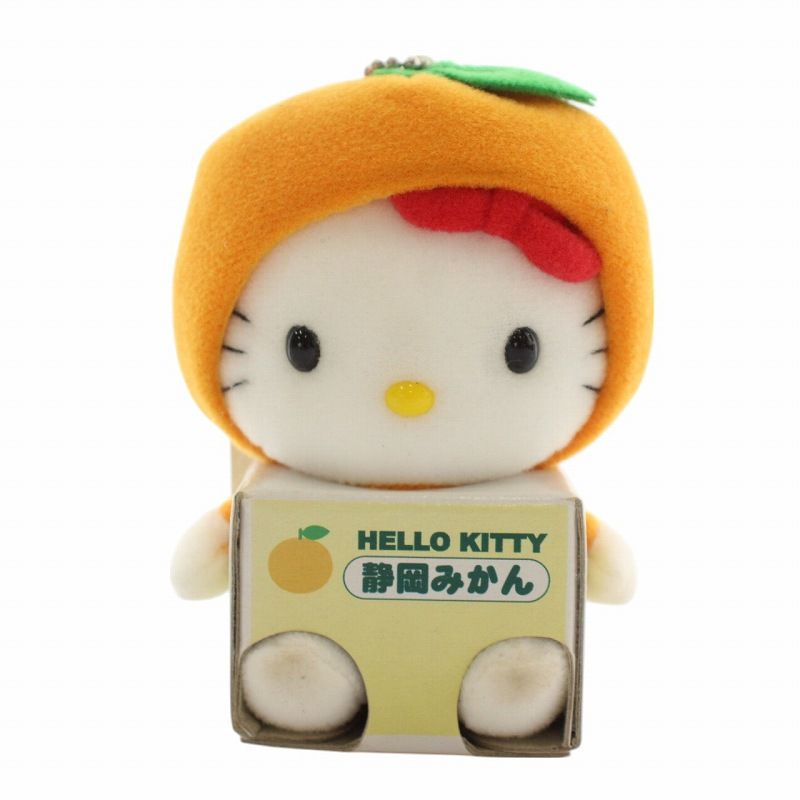 ハローキティ 静岡限定 静岡みかん ぬいぐるみキーホルダー サンリオ ご当地キティ 静岡限定 みかん ハローキティ 人形