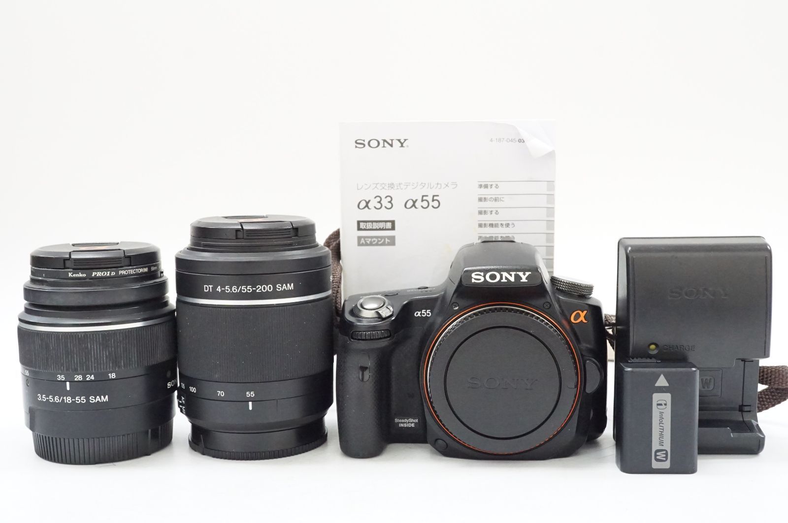 L091211 ソニー SONY α55 SLT-A55VY ダブルズームレンズキット