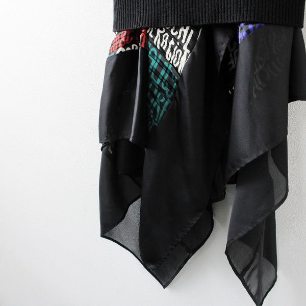 定価9.7万 2021AW sacai サカイ 21-05812 スカーフドッキングニット