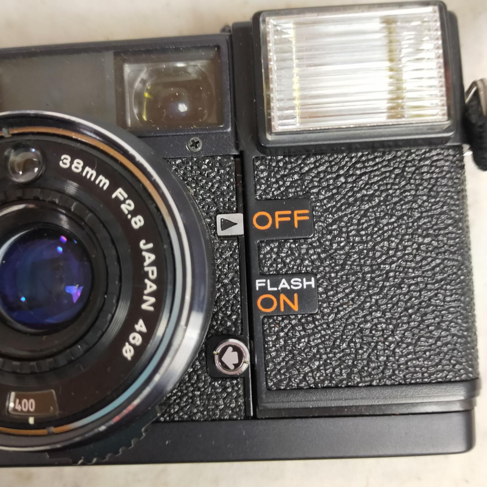 当時物☆骨董品 コニカ フィルムカメラ [ KONICA C35 EF ] ケース付