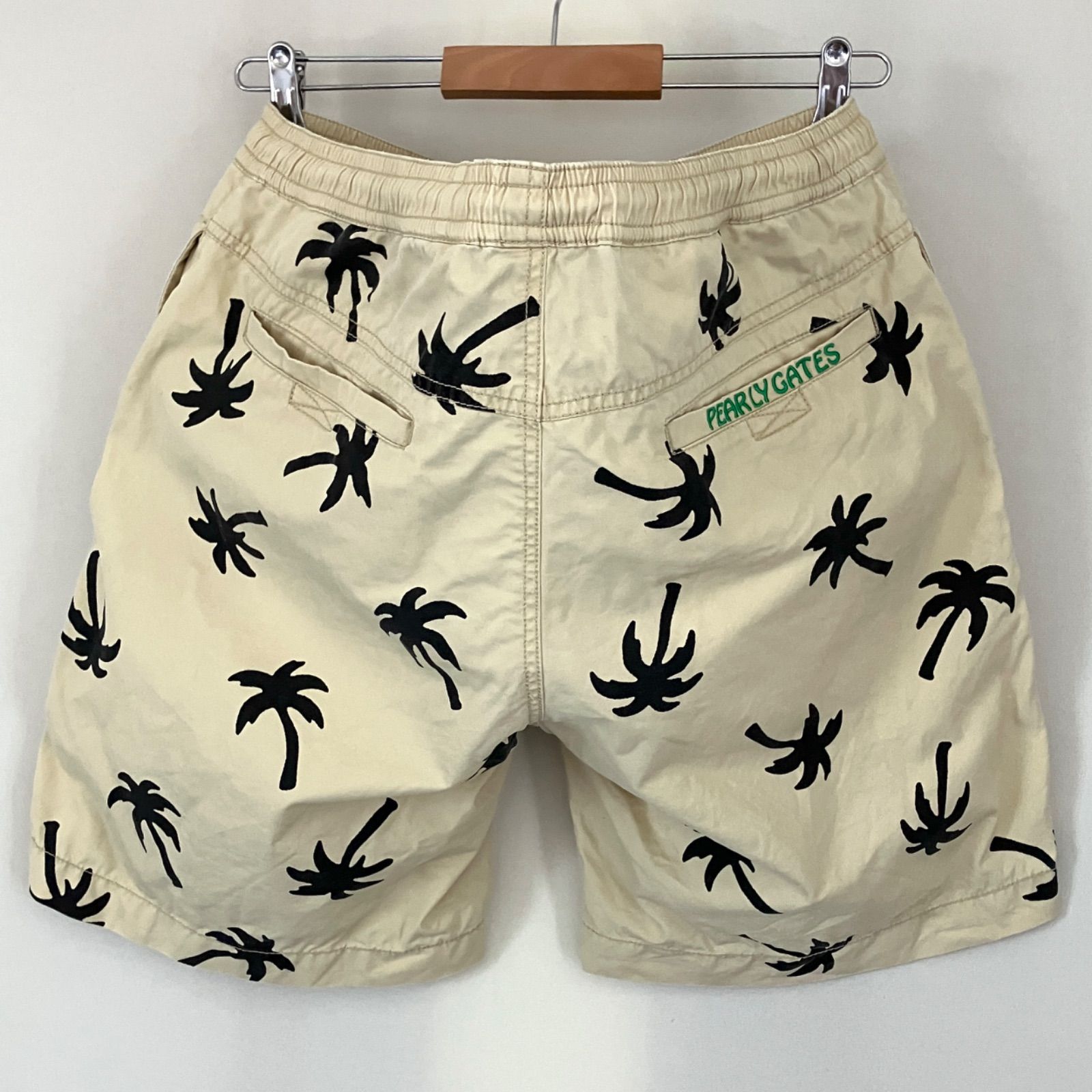 【新品】パーリーゲイツ パームツリー ショートパンツ パーリーゲイツ☆ゴルフウェア/イージーショーツ☆コットンツイル