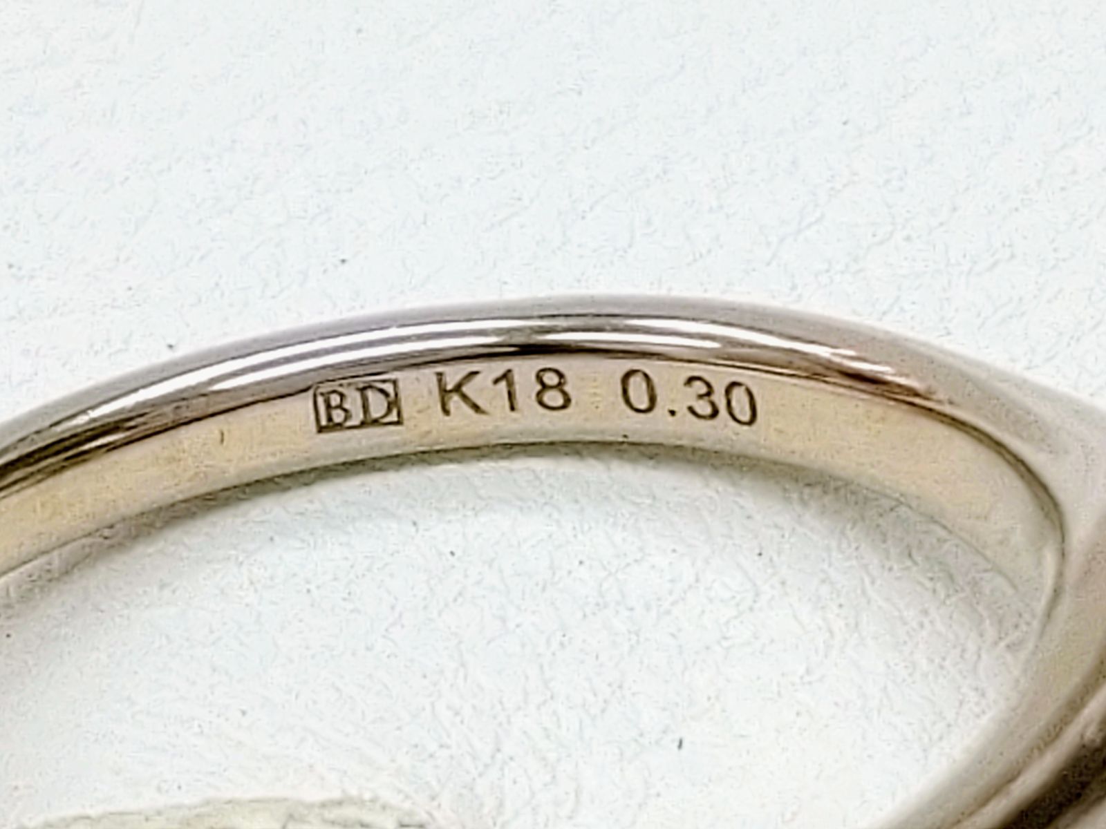 カシケイ ムク K18BG ブラウンダイヤモンド3石 0.3ct リング【N565 