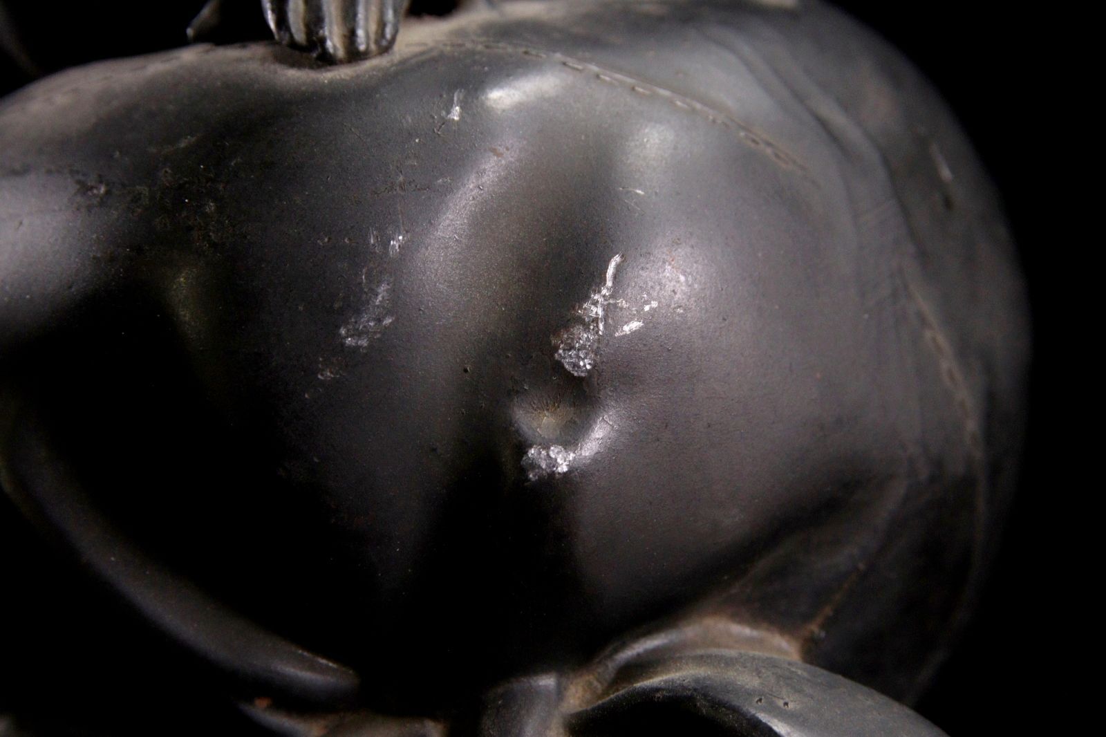 銅製 大黒天貯金箱 16.5cm 699g 置物 古美術 唐物 骨董 B226.5-QP6