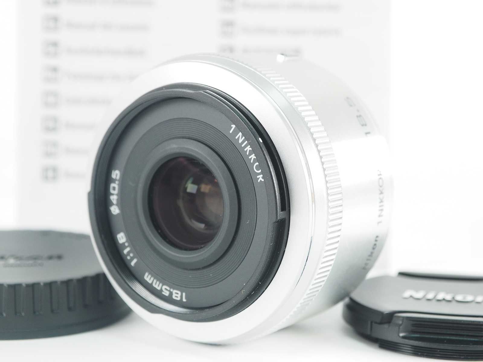 ニコン Nikon 1 NIKKOR 18.5mm F|1.8 Lens Silver For Nikon 1 Mount Cameras Z4685A