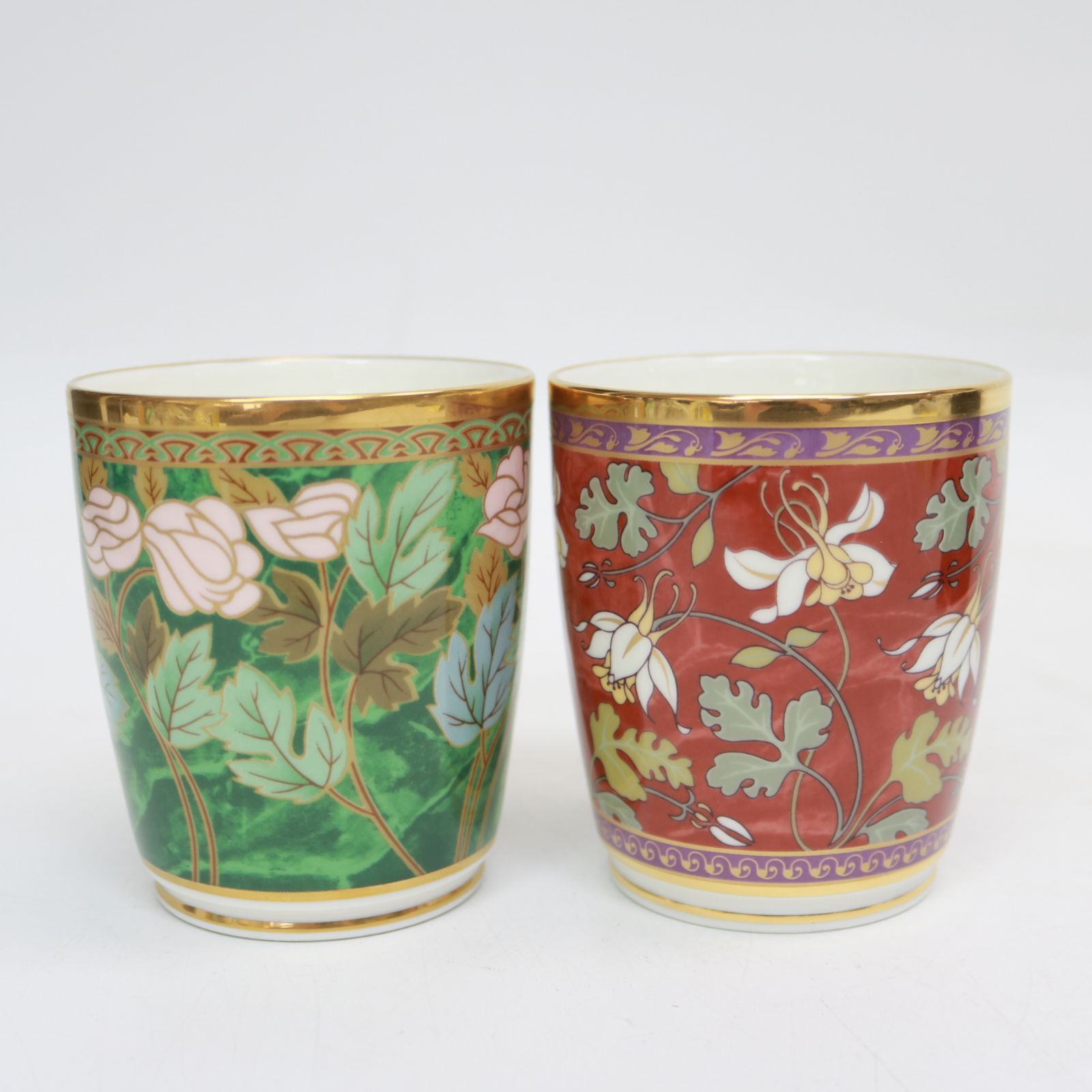 219)Noritake ノリタケ ペア マグカップ ボーンチャイナ 2客 山葡萄