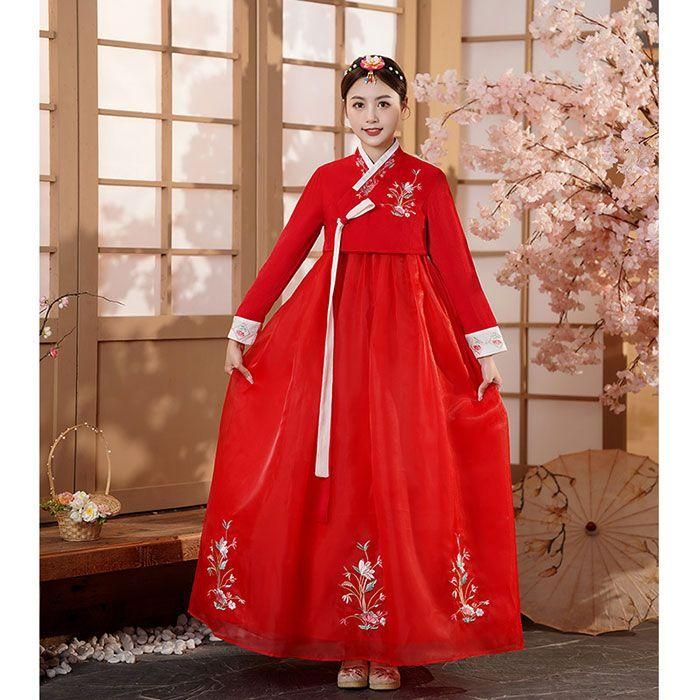 韓国　花嫁人形　韓服　民族衣裳　花嫁衣裳 韓国の王様の結婚衣装