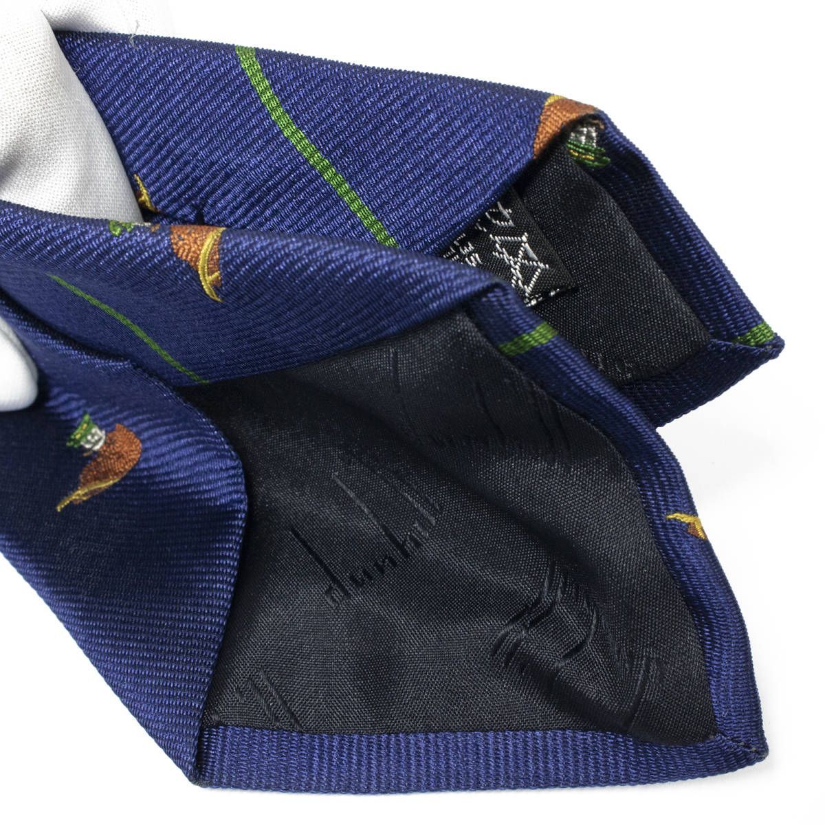 dunhill ダンヒル ネクタイ 極美品 メンズ 正規品 小紋 ドライバー模様