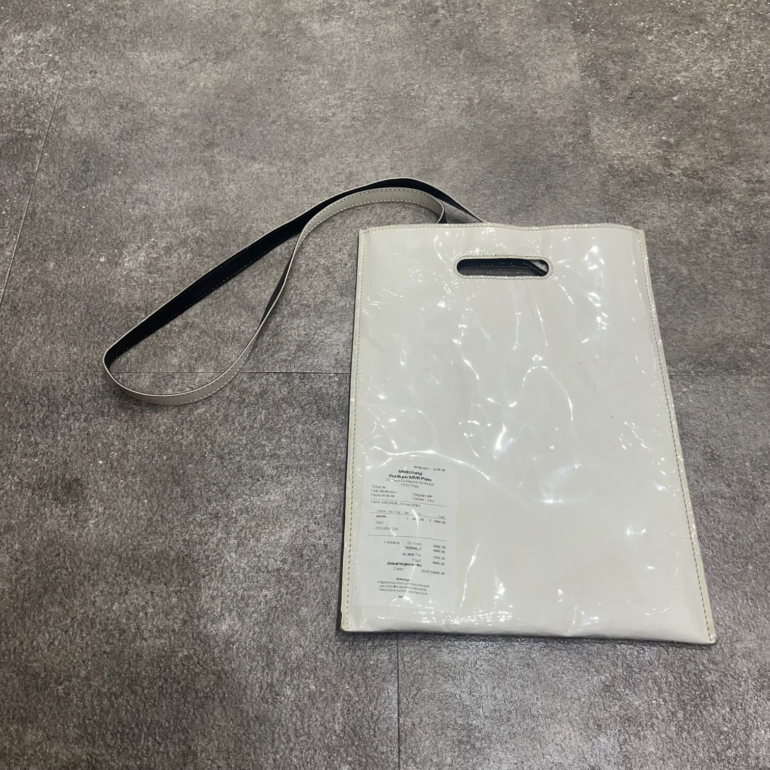 国内正規 MM6 Maison Margiela 18SS PVCレシートショルダーバッグ 