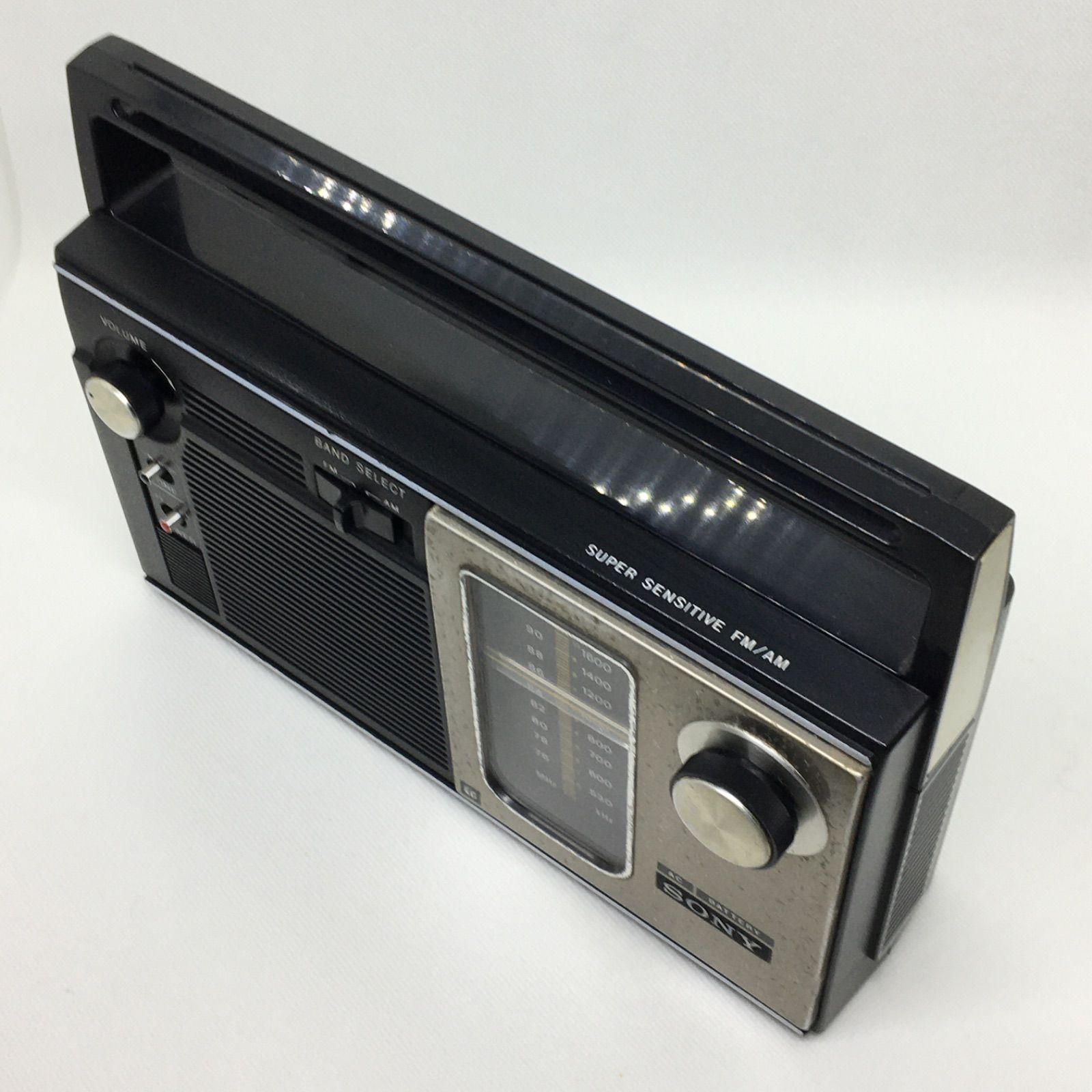 動作確認品　SONY ICF-7270 昭和レトロ 高感度ラジオ 当時物 ソニー 動作品】整備品 SONY ICF-7270 電源ケーブル内蔵 FM/AM 2バンドラジオ