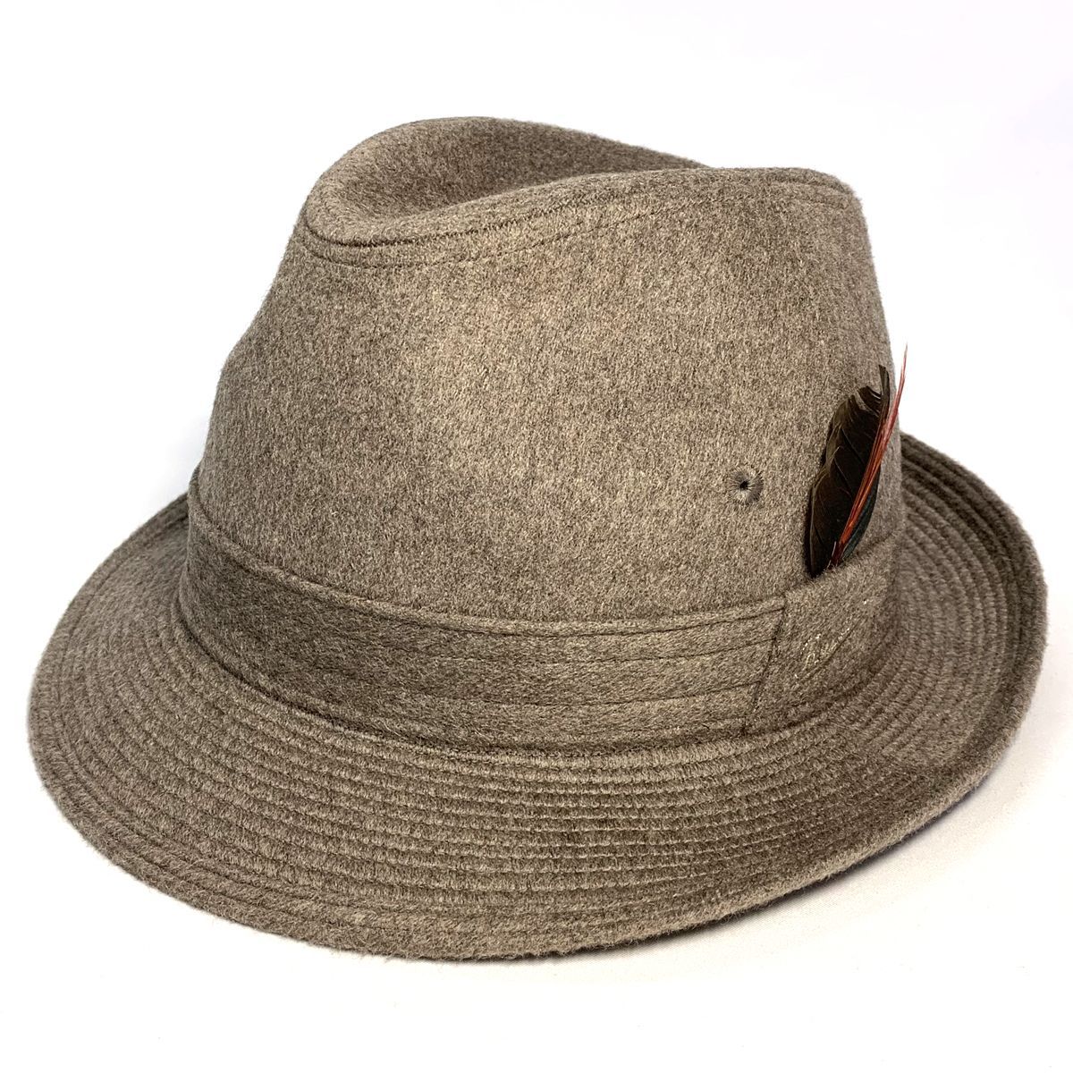 在庫新品2611ボルサリーノ高級中折れ帽子Borsalinoハット新品 帽子