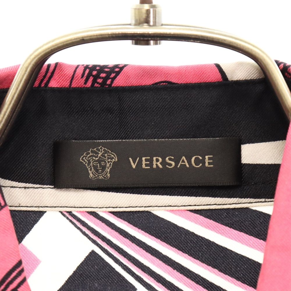 国内発 VERSACE トレジャー シルクツイル長袖シャツドレス 楽天市場】ヴェルサーチ Versace メンズ トップス ドレスシャツ
