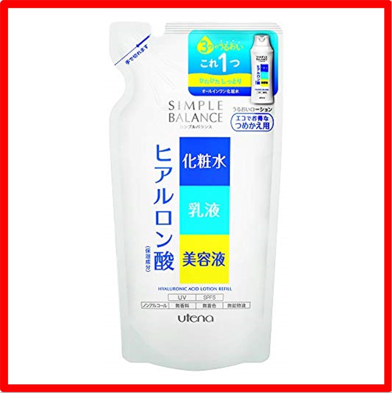 シンプルバランス うるおいローション 200ml つめかえ用 - フェイス