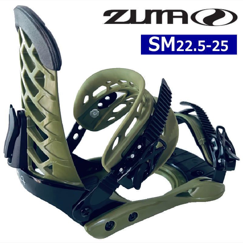 【即納】ZUMA ZM カラー:KHAKI SMサイズ ツマ ゼットエム レディース スノーボード ビンディング バインディング日本正規品
