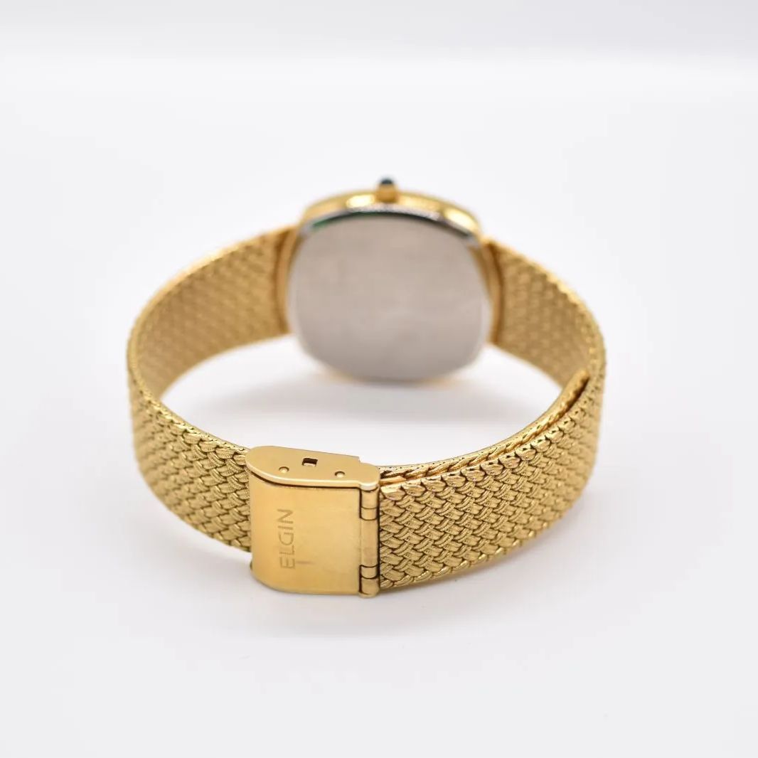 美品 ELGIN エルジン 4Pダイヤ SWISS MOVEMENT FK266 - メルカリ