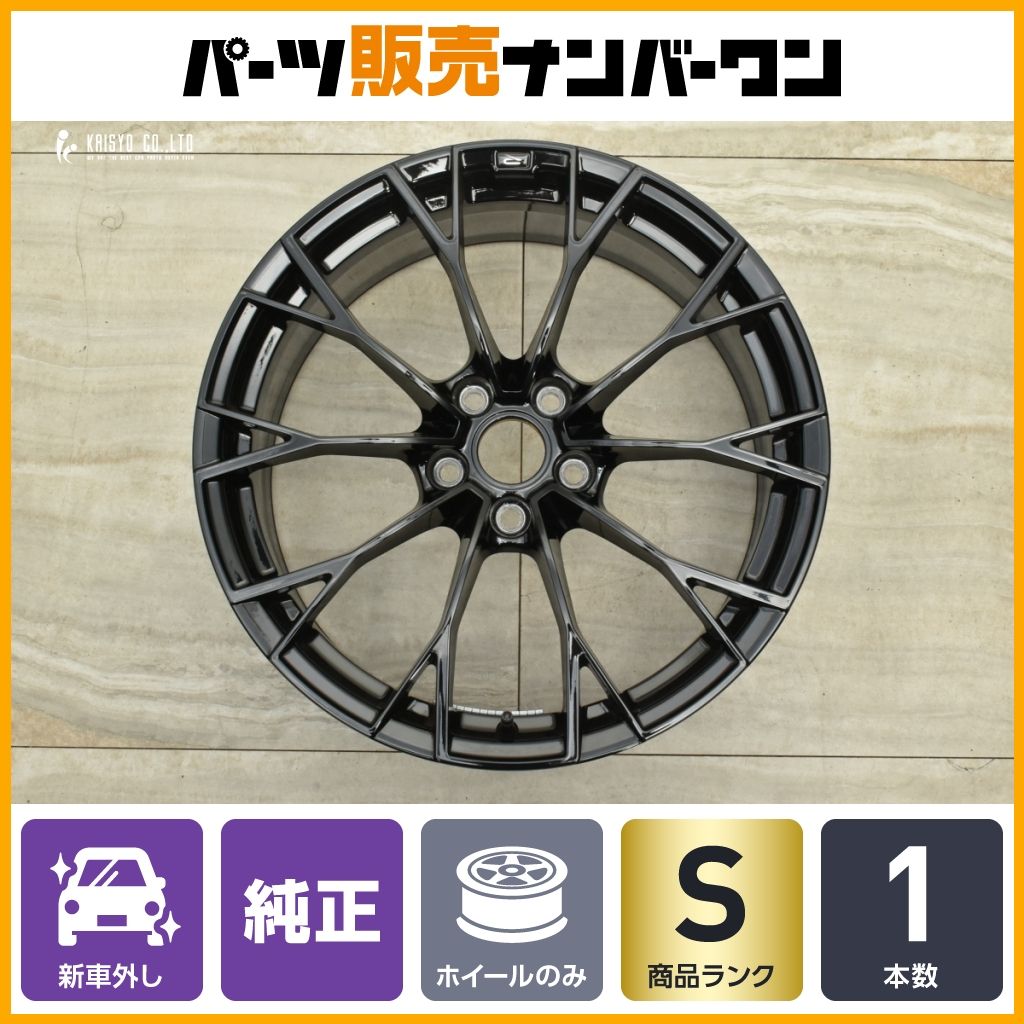 新車外し品 フォルクスワーゲン 8.5 ゴルフ R ブラックエディション 純正 19in 8J 50 PCD112 1本販売 スペア用 交換用
