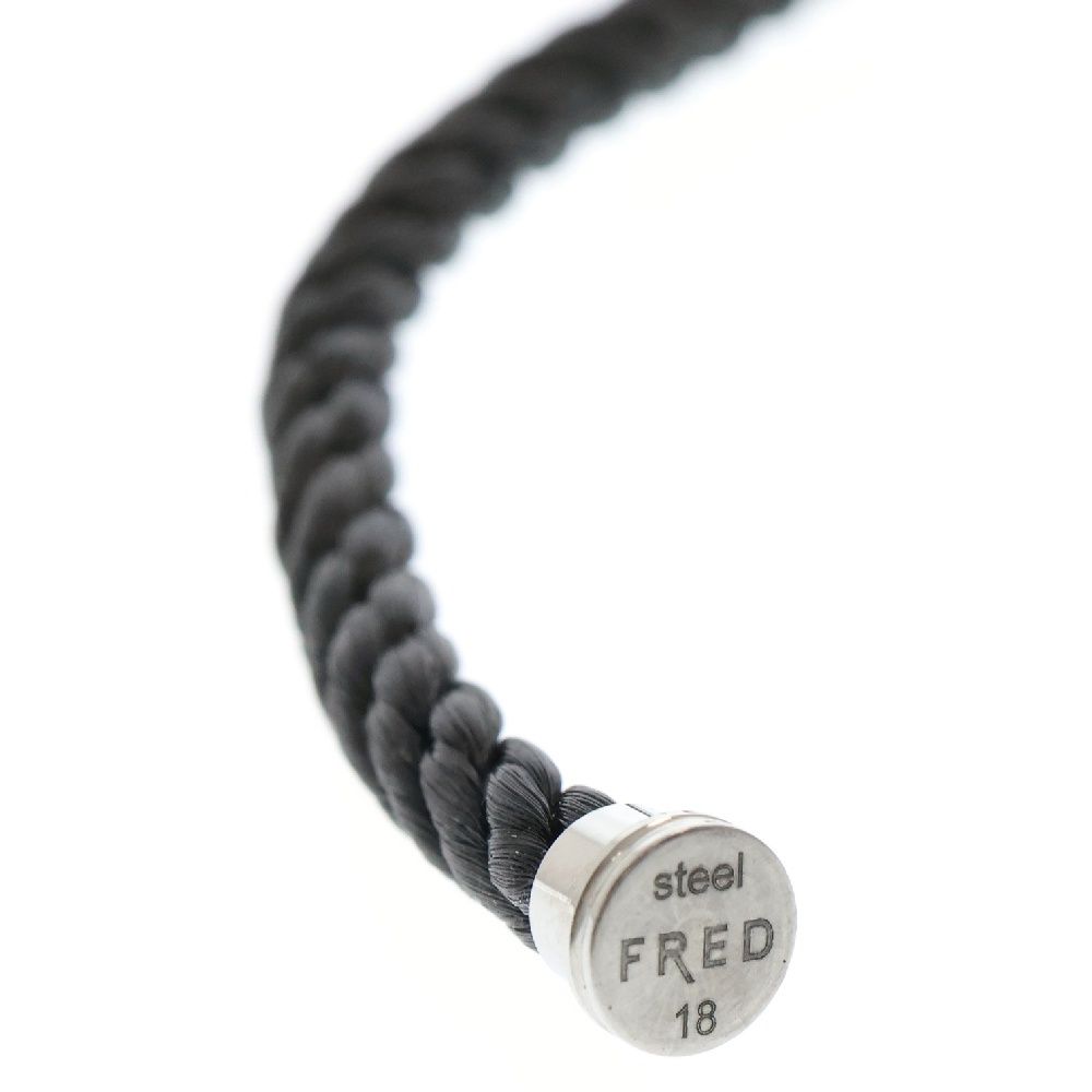 FRED フレッド フォース10 LM ブラック ハーフダイヤ ブレスレット チタン ステンレス #18 ブラック FRED (フレッド) フォース10 LM ブラック ハーフダイヤ ブレスレット