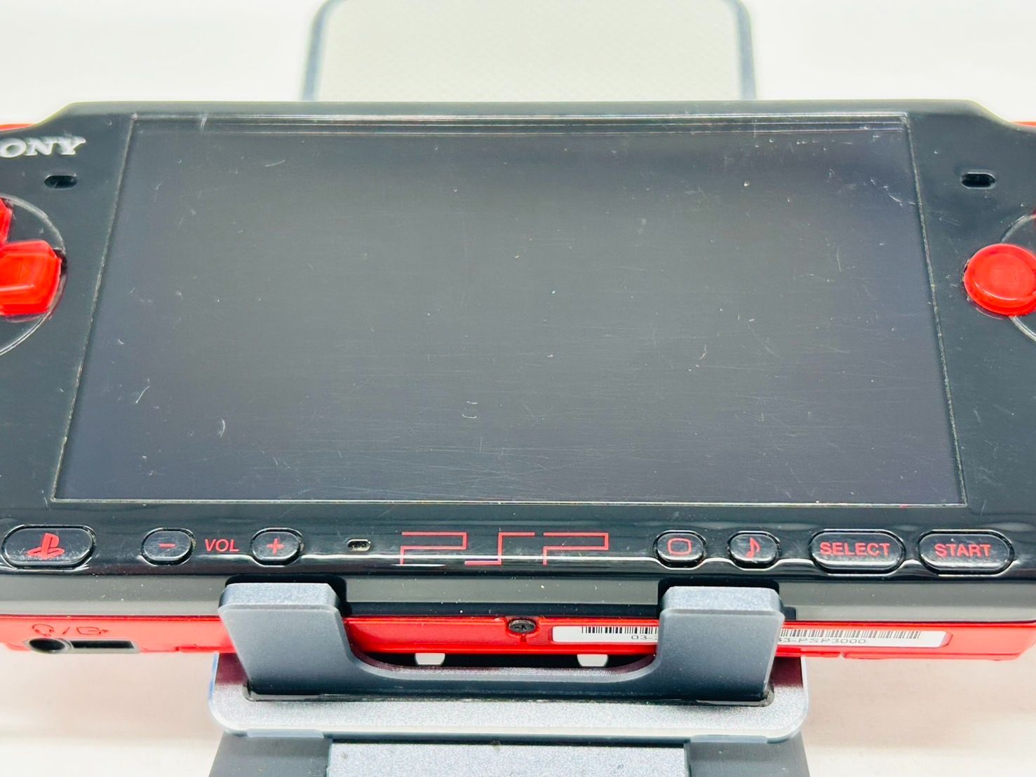 PSP 3000 ブラック/レッド Black/Red 動作確認済み MS-83 PSPに新色 