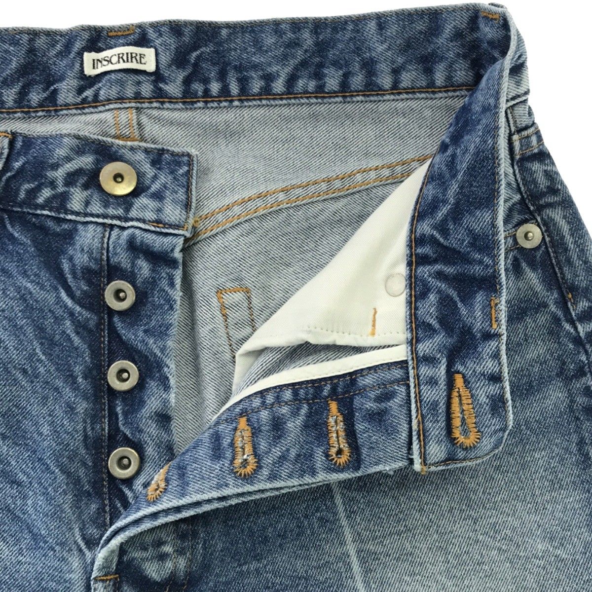 INSCRIRE アンスクリア 23SS color block straight カラー