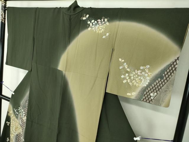 平和屋着物●訪問着　作家物　絞り　辻が花　暈し染め　金銀彩　正絹　逸品　DAAS3424ps 平和屋着物○訪問着 作家物 絞り 辻が花 暈し染め 金銀彩 正絹 逸品