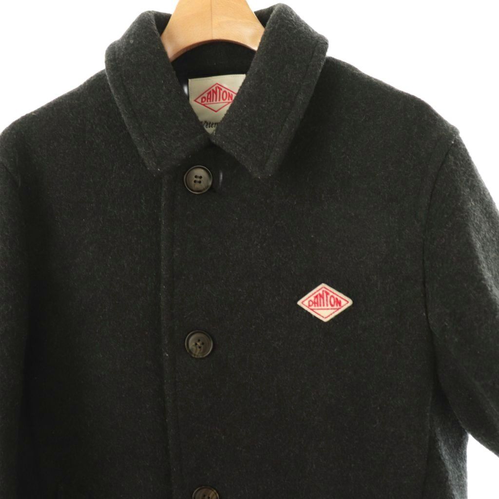 【極美品】DANTON ダントン メルトン ウールモッサ ステンカラーコート L 楽天市場】ダントン/DANTON ウールモッサフードシングルコート