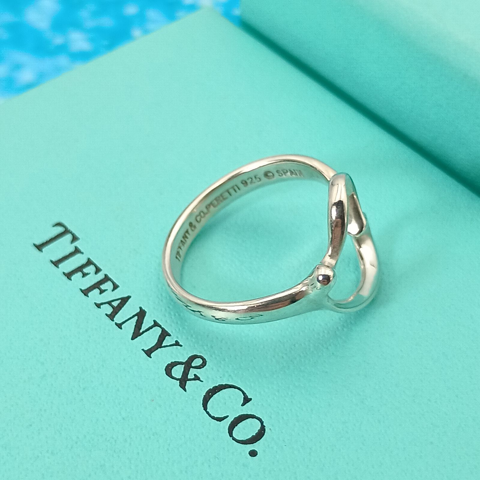TIFFANY&Co.ティファニー12号 オープンハートリング シルバー指輪