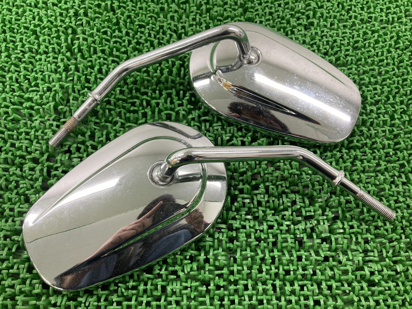 ハーレー ミラー 左右 社外 中古 バイク 部品 アルミ スポーツ