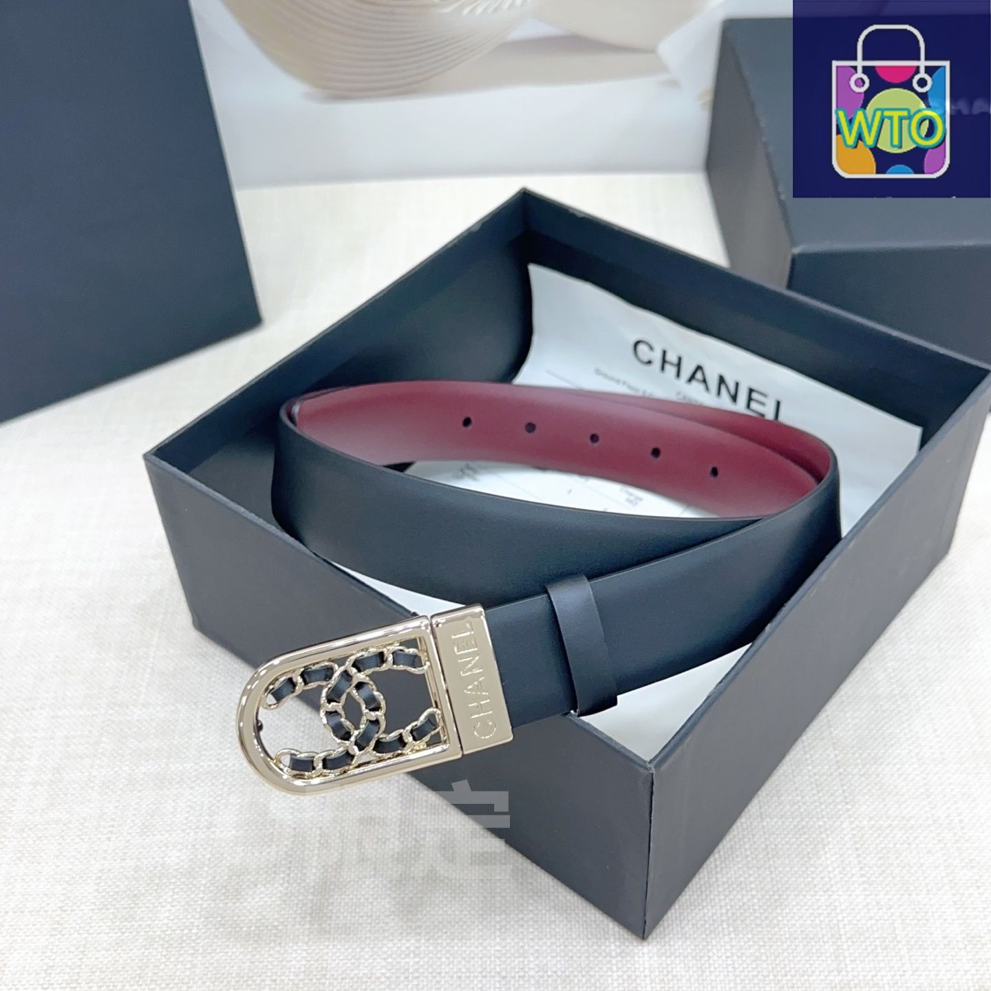 今日特価】Chanel ダブルフェイスレザーベルト - メルカリ