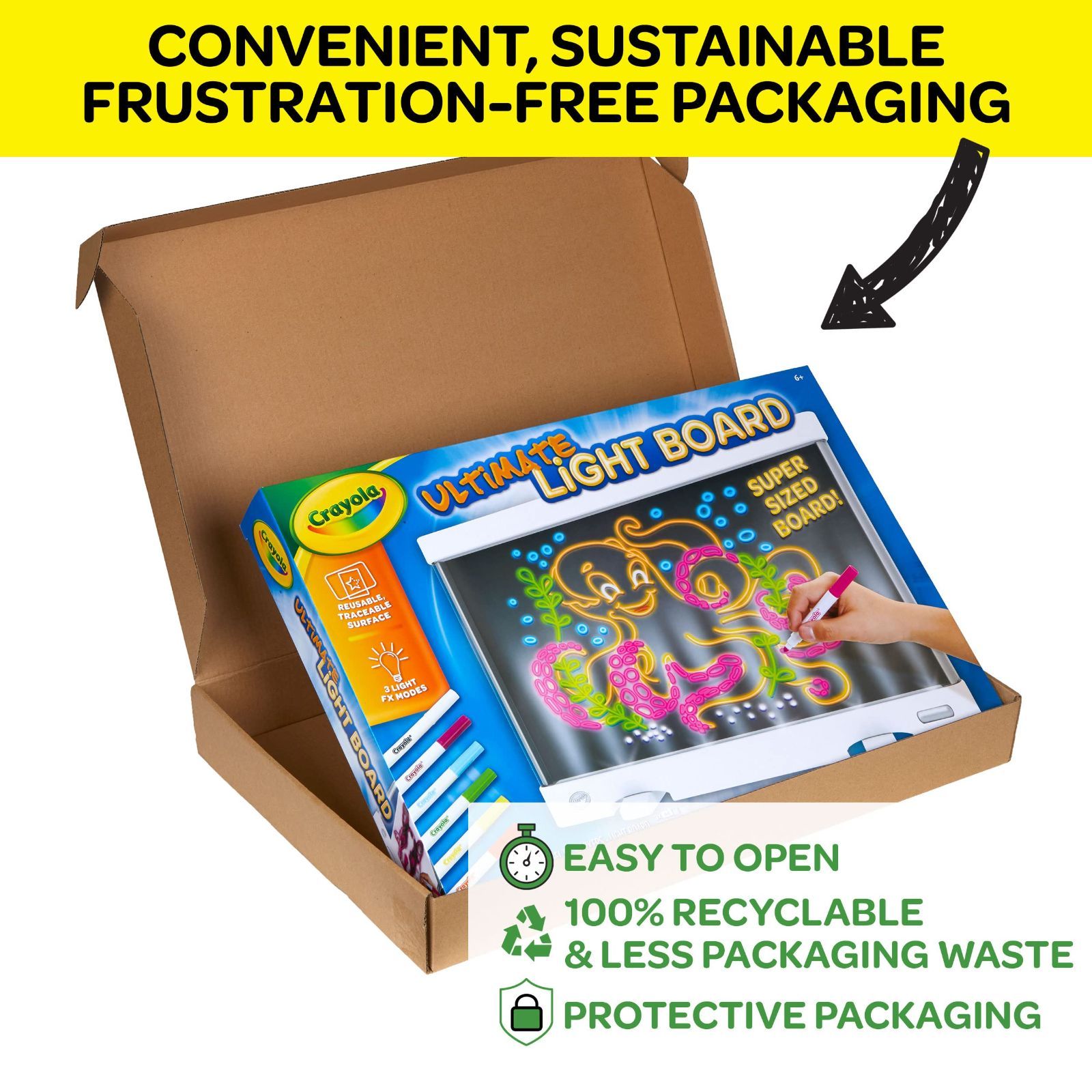 シンプルで機能的 新着商品 光る LEDライト スタンドお絵かきボード おもちゃ ライトアップ 747245 クレヨラ