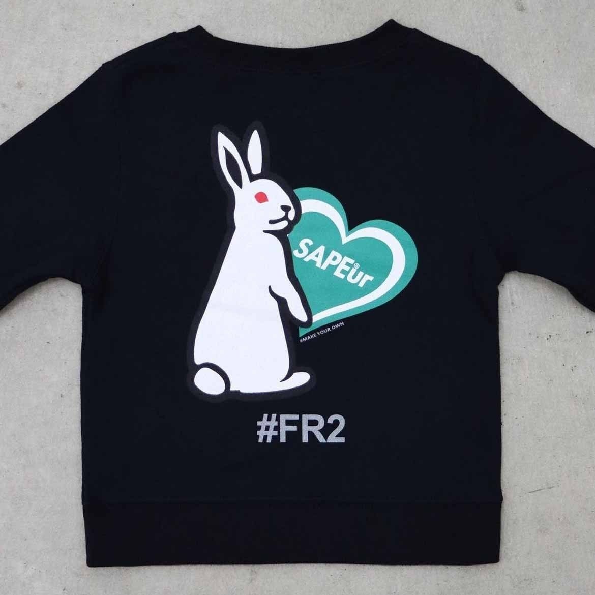 未使用品 110サイズ グリーン SAPEur × FR2 サプール キッズ クルー  