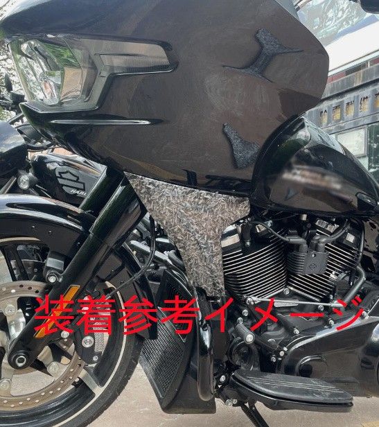 夏のセール開催中！ harley用 ロードグライド CVO 2025-2025 サイド フェアリング パネルサポート ブラケットキット付き カーボン調 全品本物!