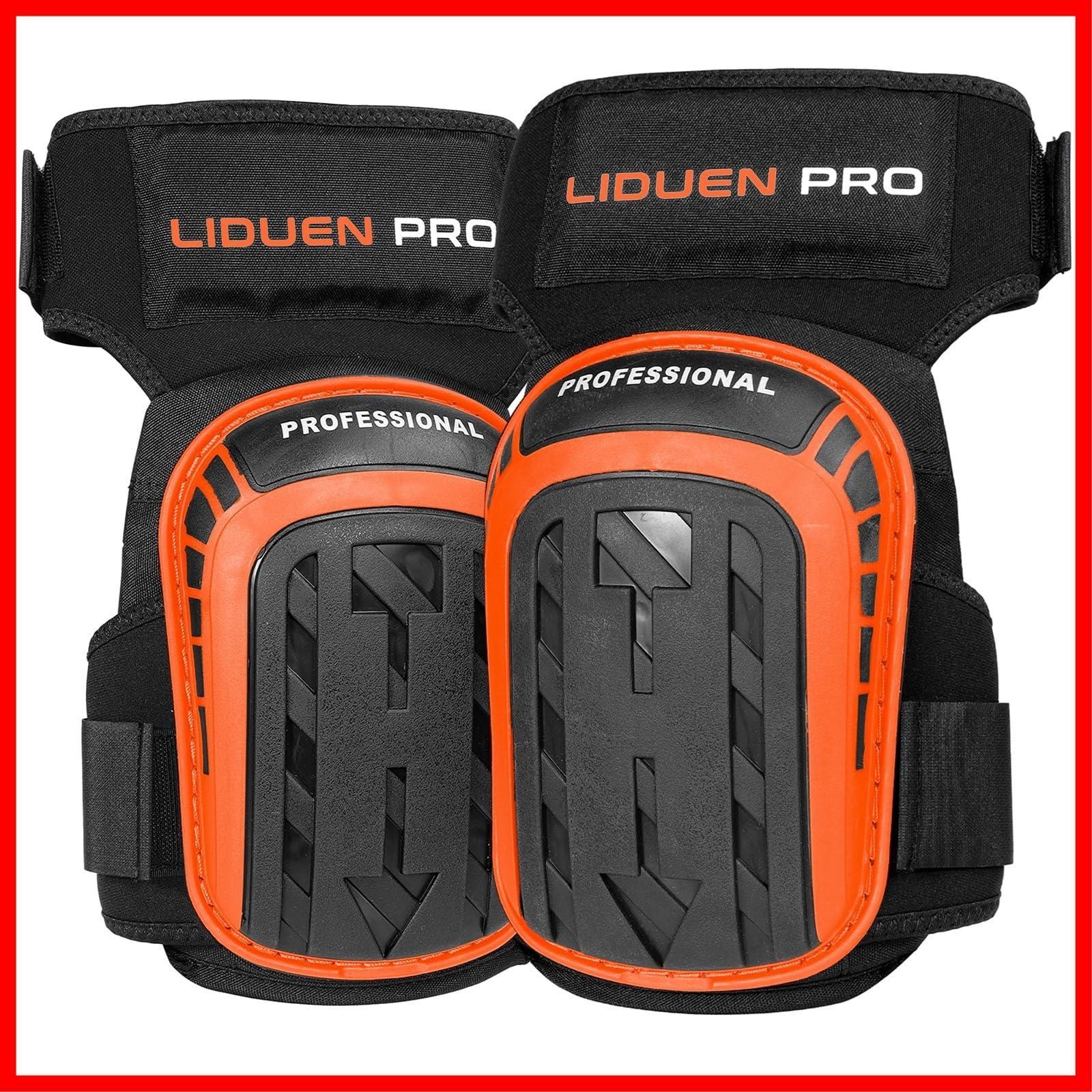 作業用 快適なゲルクッション構造 LIDUEN PRO ひざパット ひざサポーター 厚手 滑り止め フォーム ニーパッド ガーデニング、フローリング作業用 両膝セット…