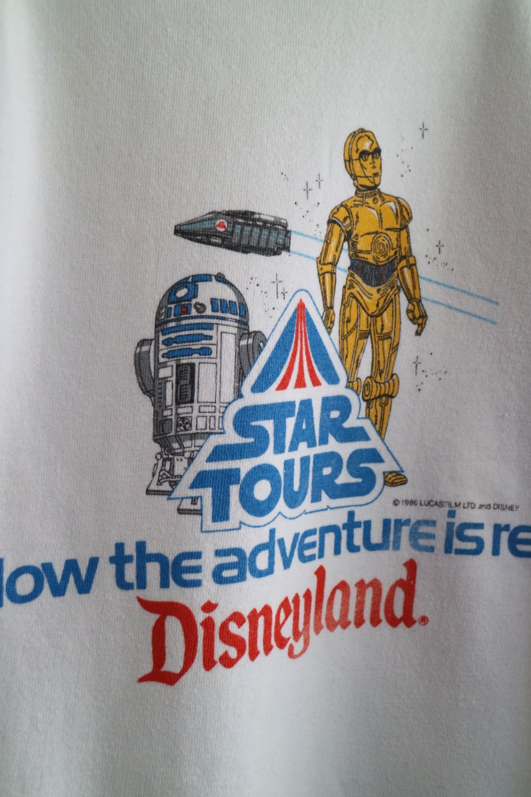 80s Disney STARWARS C3PO R2D2 STARTOURS SWEAT ディズニー スター