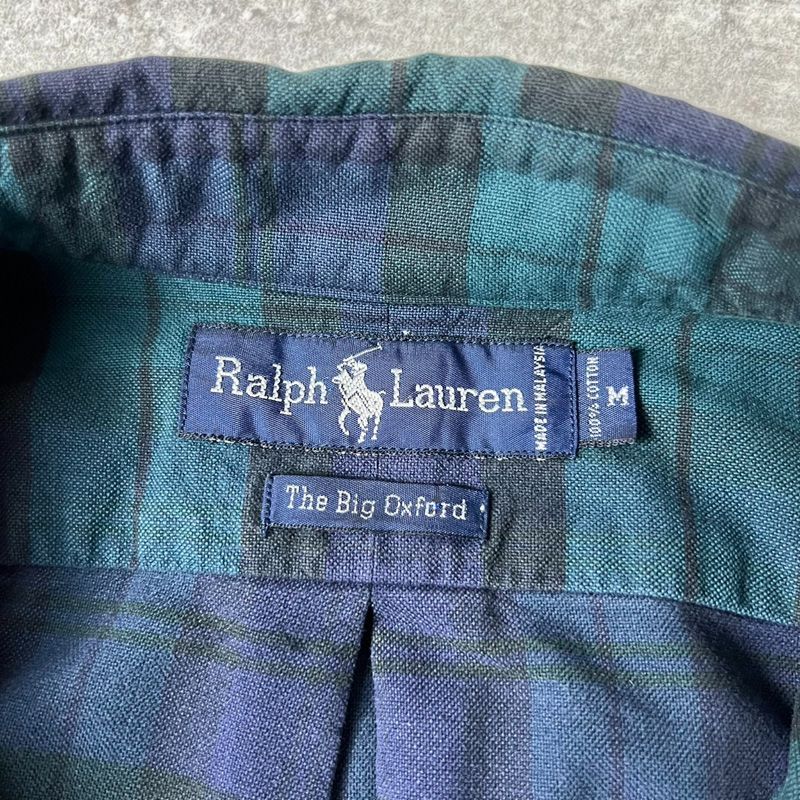 BIG SHIRT 90s RALPH LAUREN ブラックウォッチ チェック 長袖