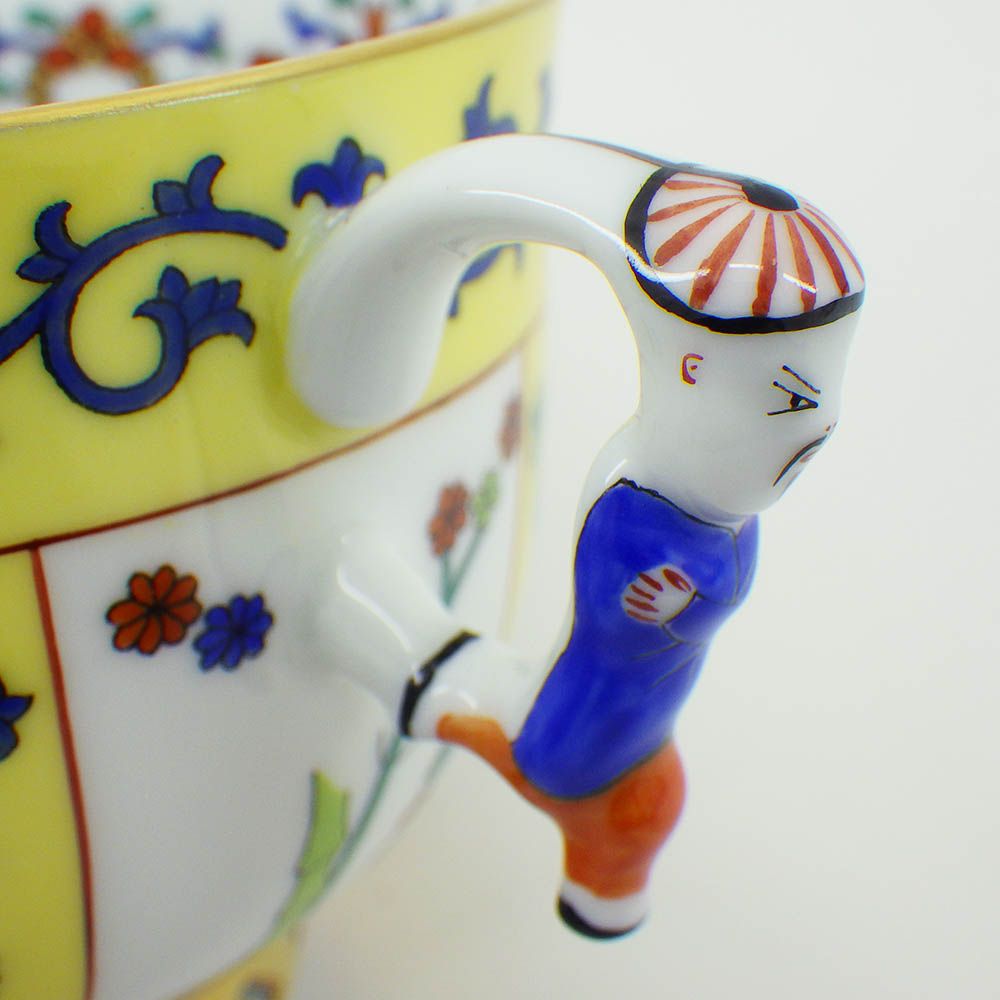 HEREND ヘレンド 西安の黄 (SJ) ラージカップ＆ソーサー ペインター