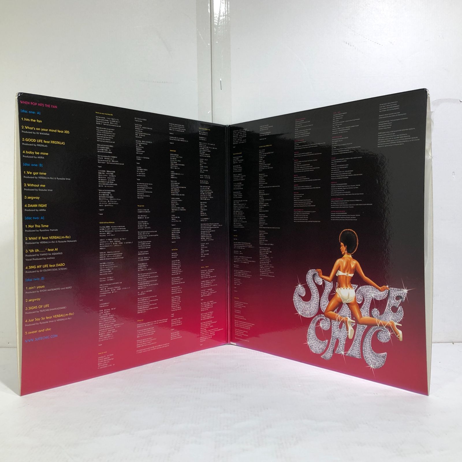 城東23-002】安室奈美恵 WHEN POP HITS THE FAN/SUITE CHIC LP