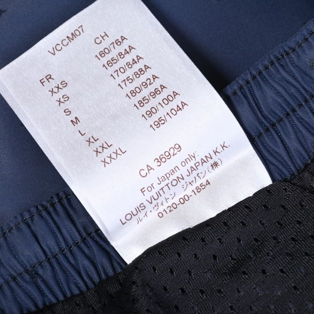 LOUIS VUITTON 水着 XS ネイビー LOUIS VUITTON モノグラム スイムウェア ハーフパンツ 水着 XS