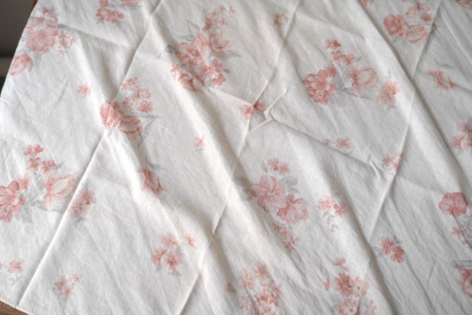 24SS SCARF002 花柄シルクコットンスカーフ / calmlence(カームレンス