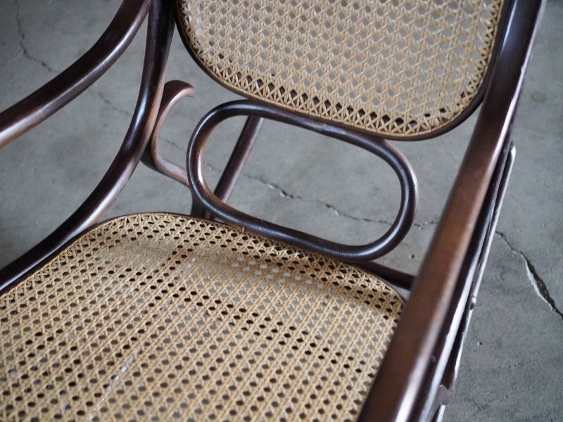 ラタン製レトロなロッキングチェア 昭和中期 古録展 品番I940 MARWIL-DEMENAGEMENTS_CH