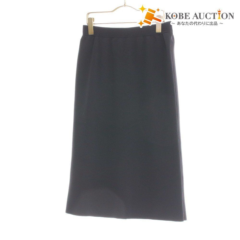 エムズグレイシー タイトスカート MK-118708 ボトムス 無地 シンプル 伸縮性 レディース 40 L相当 ブラック