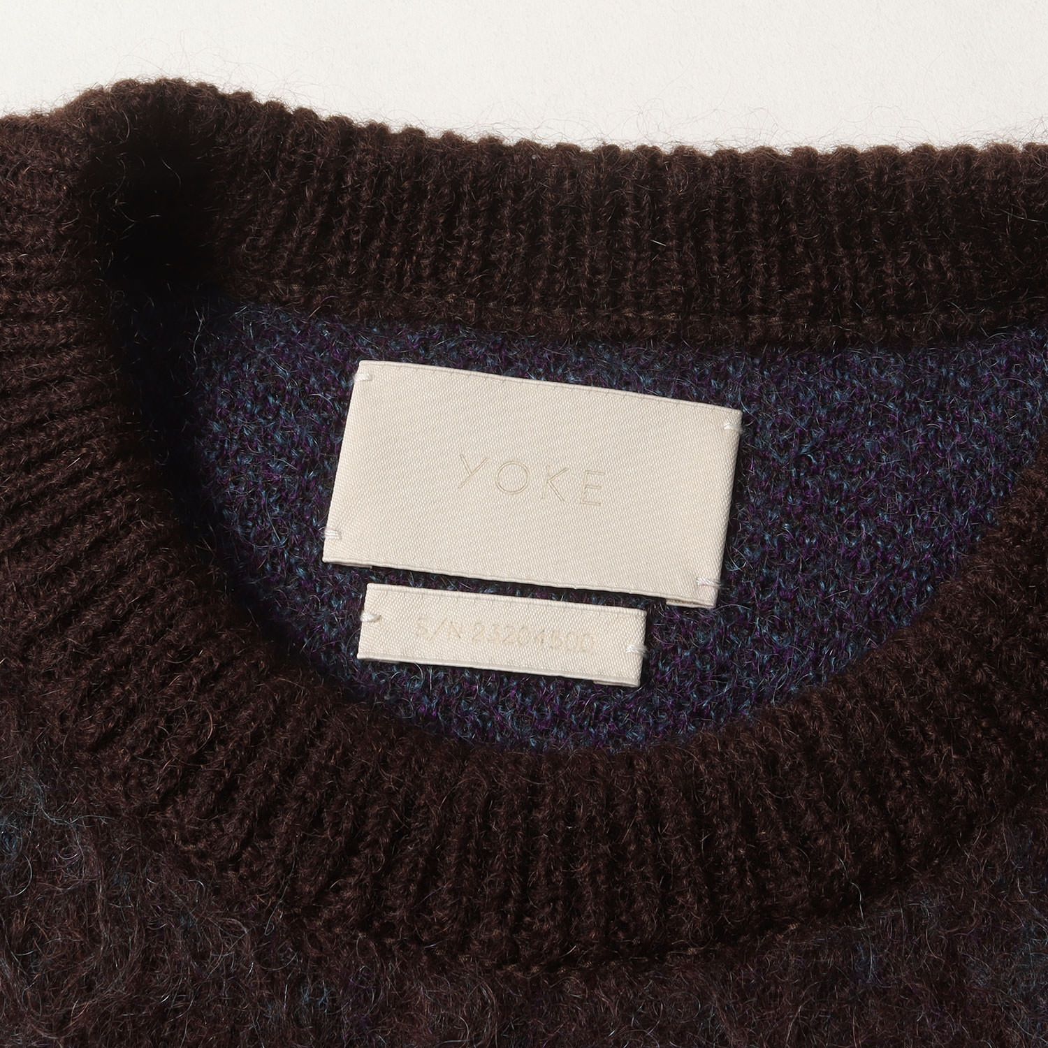 美品】YOKE ヨーク ニット ブラウン系 サイズ:3 | 23AW モヘア ニット