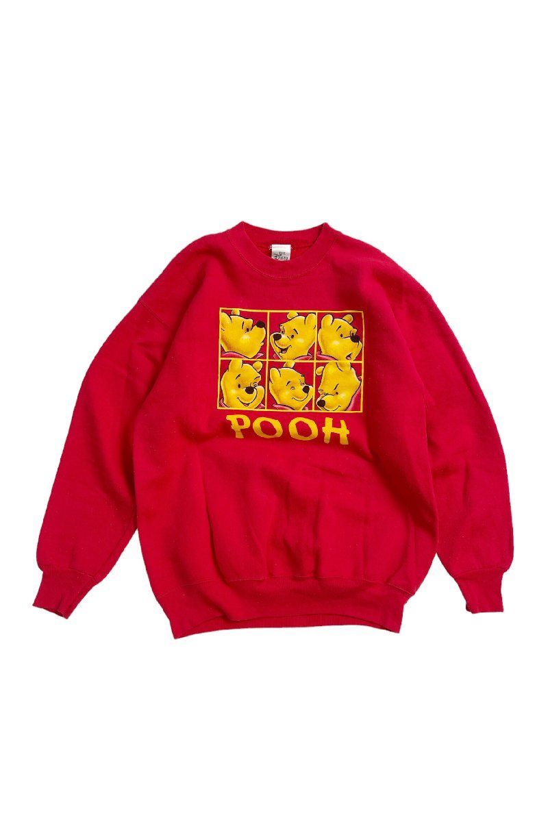 90\'s Made in USA THE DISNEY STORE Pooh sweat ディズニー プーさん スウェット ヴィンテージ 単品 
