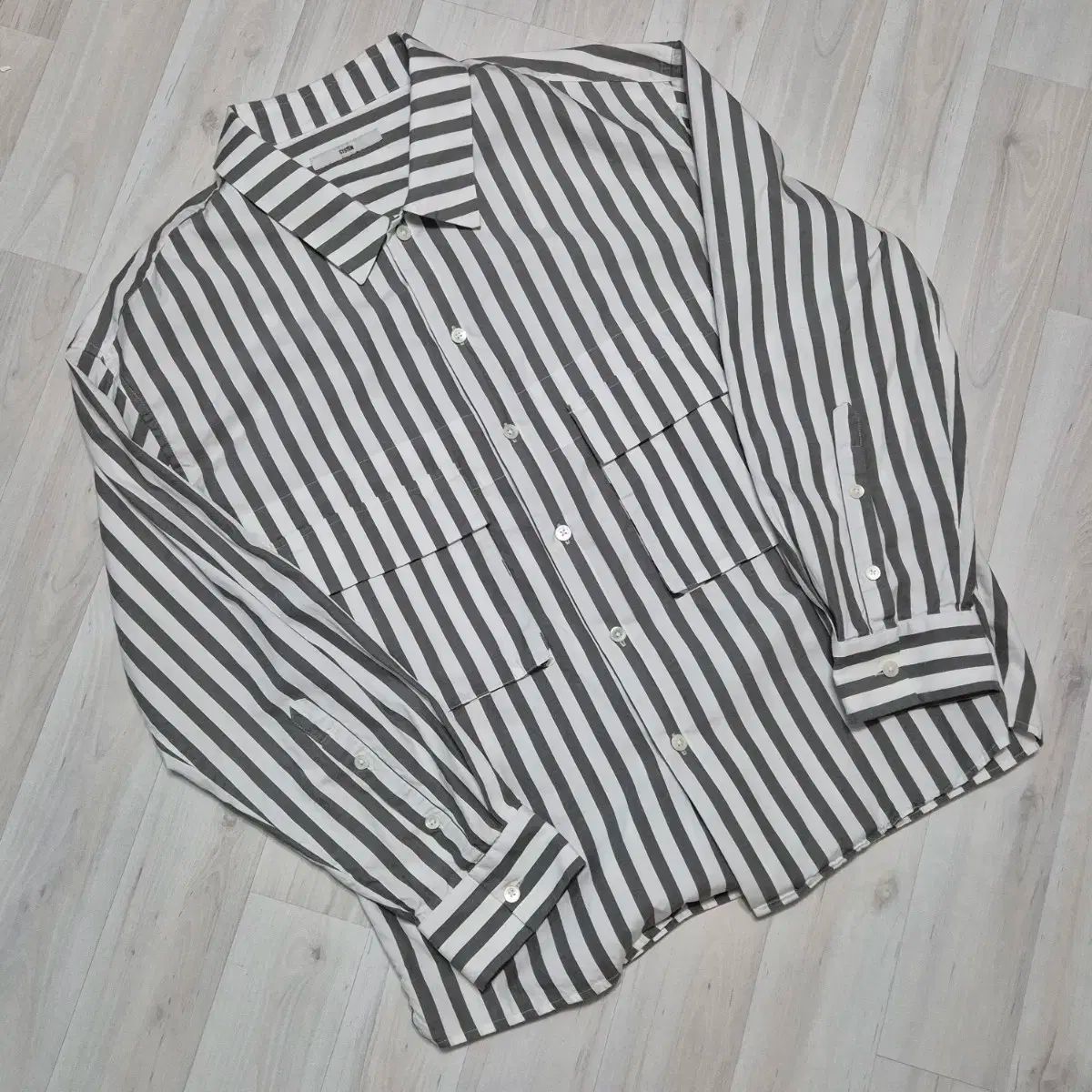 SYSTEM homme システムオム ストライプ アウタータイプ シャツ