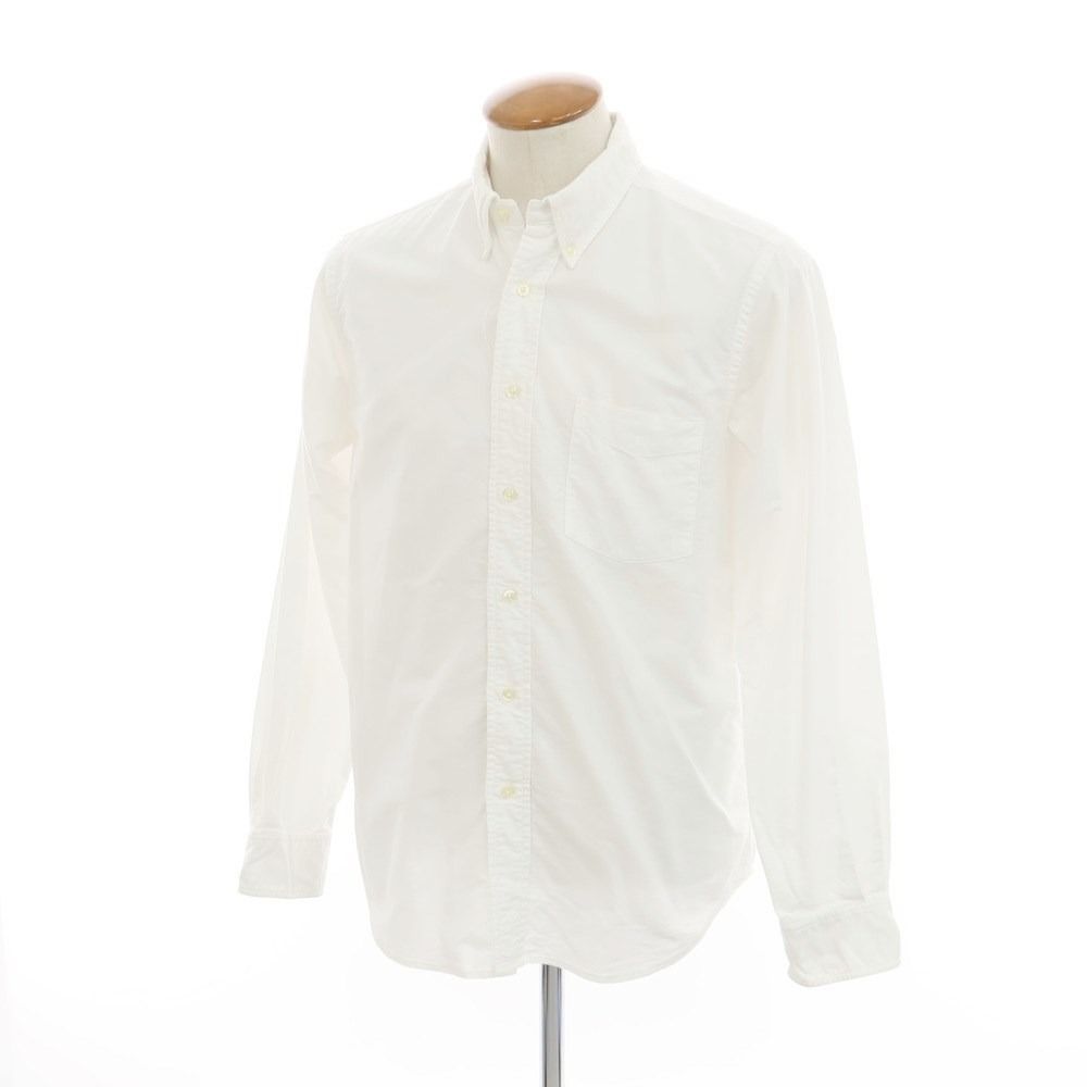 【中古】セロ SERO コットン ボタンダウン カジュアルシャツ ホワイト【サイズ33】【メンズ】