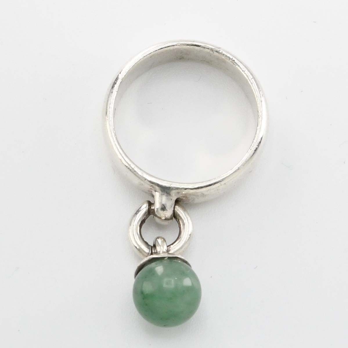 TIFFANY&Co. ティファニー リング ドアノッカー 11.5号 翡翠 シルバー