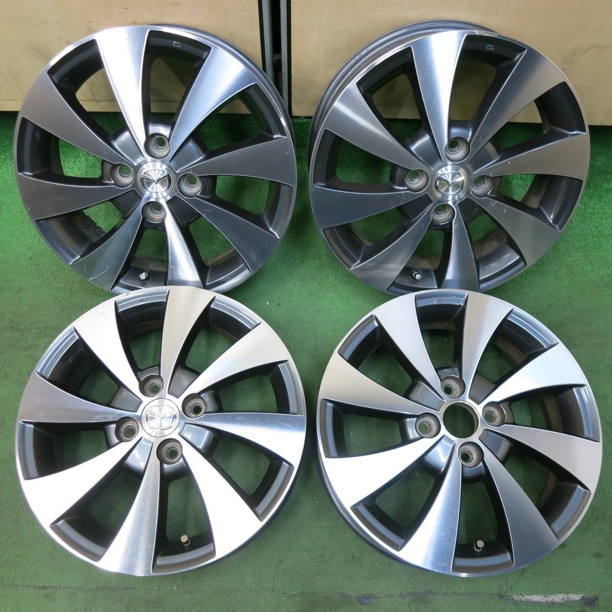 4本価格 マツダ フ スズキ ワゴンR 純正 ホイール 15インチ 15×4.5J PCD100|4H 5021413SYホ