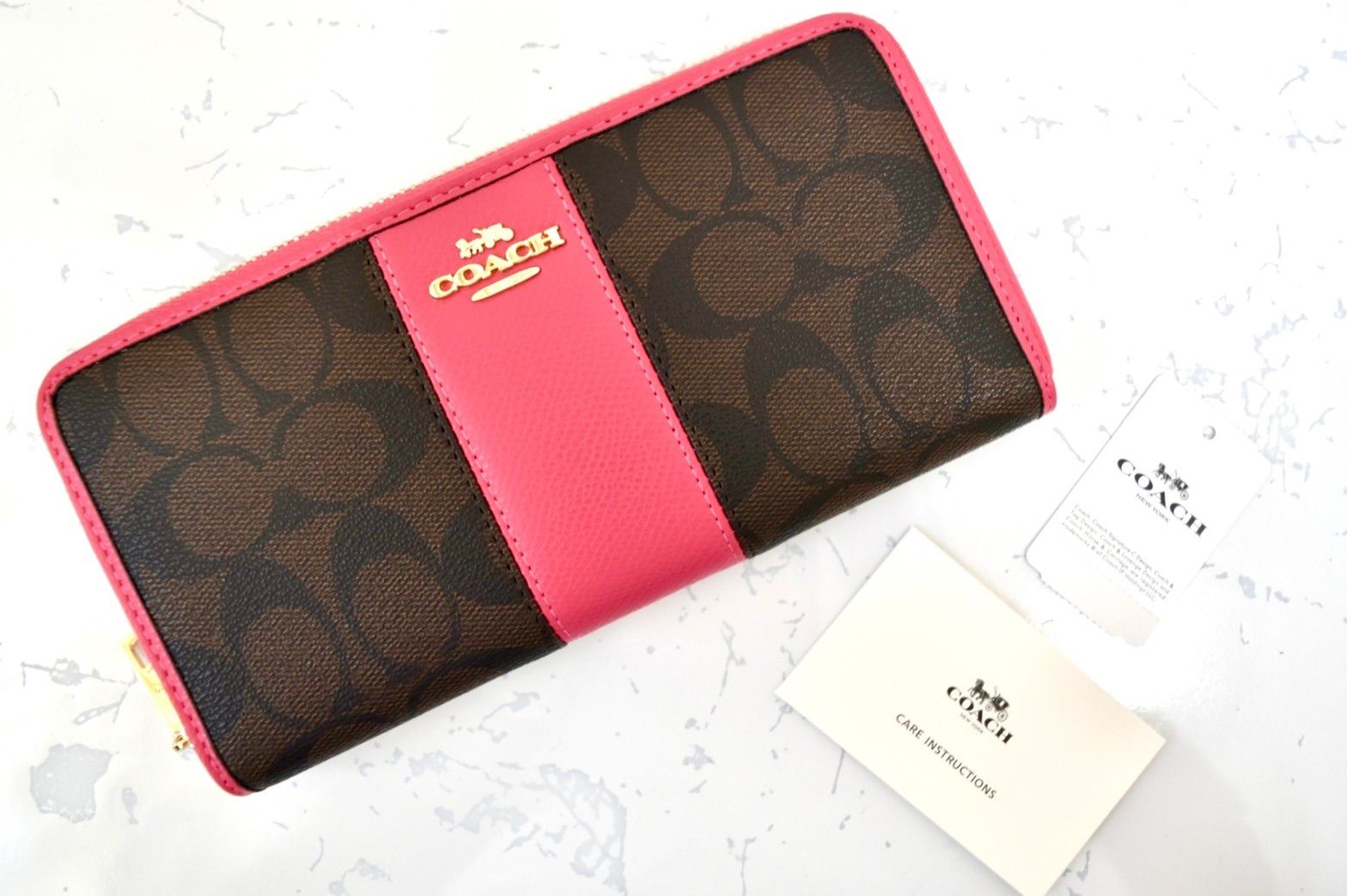 限定セールの大割引 COACH 長財布 ピンク - 小物