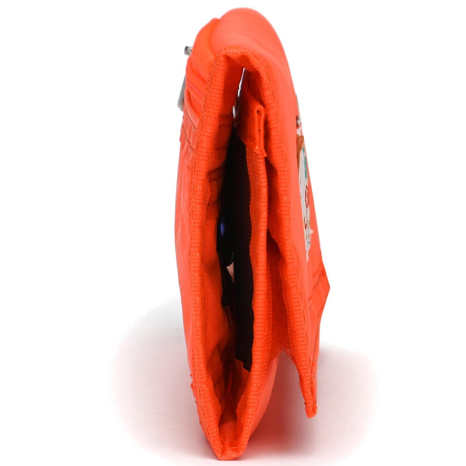  オレンジ色です ユニセックス 三つ折りマジックテープです 再生 な素材 変形しない ソフト です財布三つ折り子供コイン 超軽量 超薄型 メンズ財布 小さい財布 レディース ミニ財布 アウトドア コンパクト財布 JEMINAL 財布 キッズファッション小物