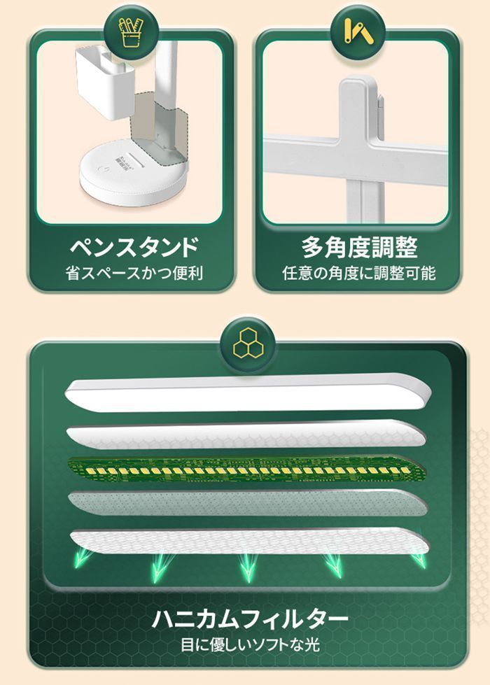 デスクライト LED