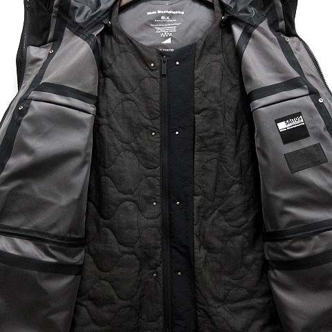 ホワイトマウンテニアリング White Mountaineering BLK ゴアテックス マウンテン パーカー ジャケット SAITOS &  GOER-TEX INFINIUM 3WAY MOUNTAIN PARKA BK2273205 ブラック 黒 2