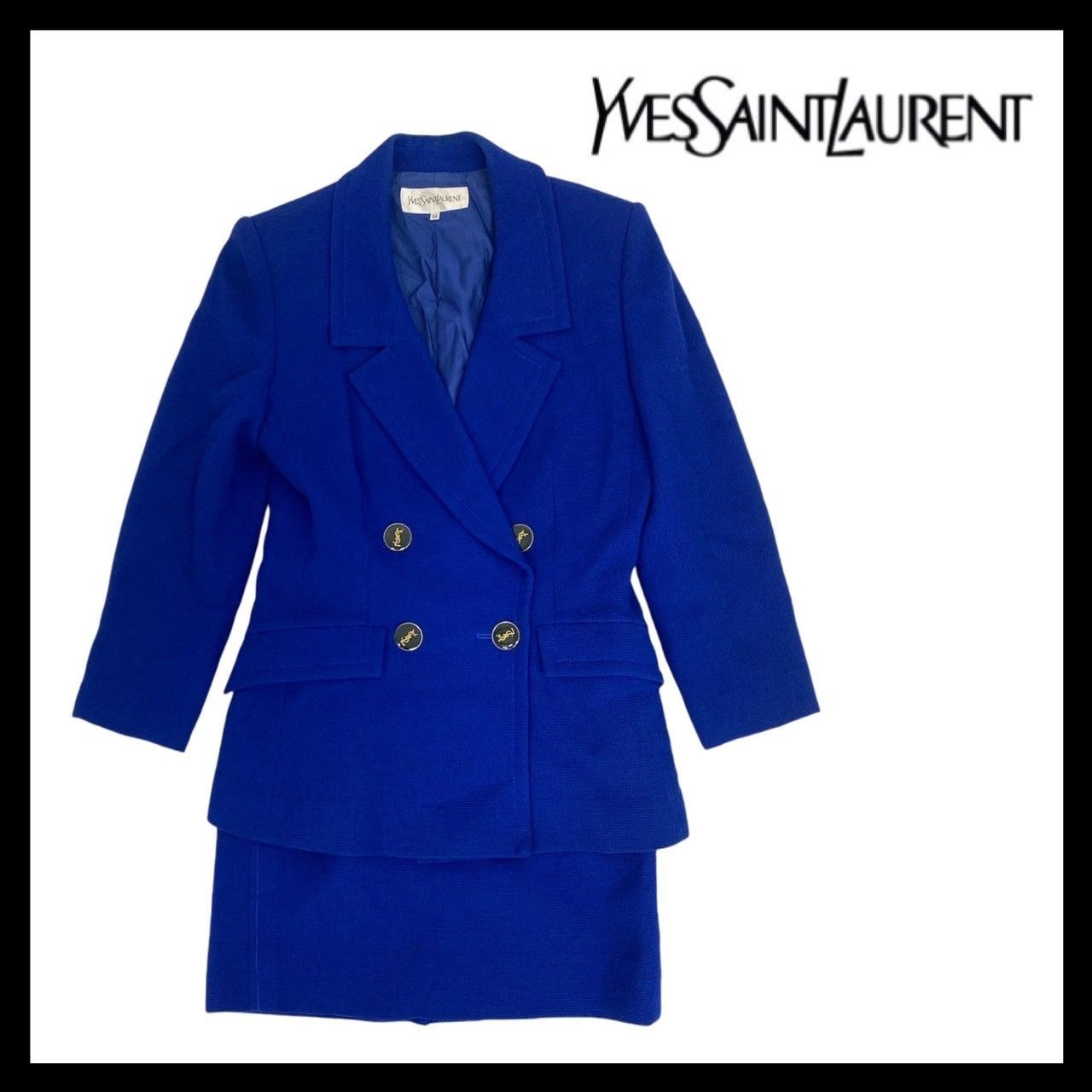 M【YVES SAINT LAURENT】スーツ セットアップ ジャケット 34